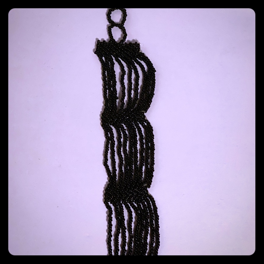 Black hoop lock bracelet